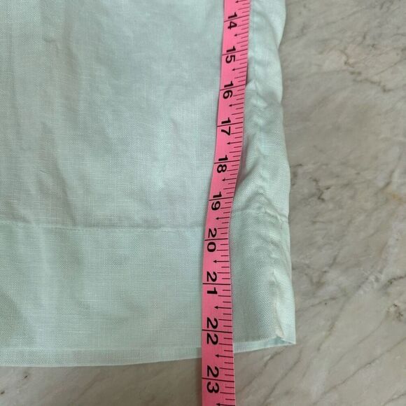 J. Jill linen blue wide leg cropped pants size LP - Picture 6 of 7